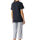 Pure Stripes - Pyjama met korte mouwen met 3/4-broek image number 3