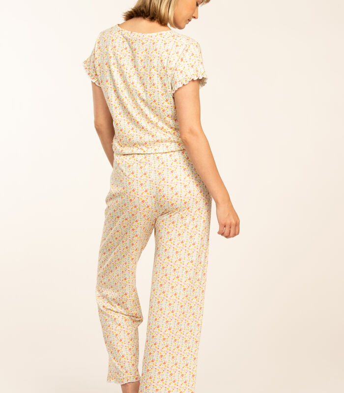 Pyjama korte mouwen corsaire broek FAITH image number 3