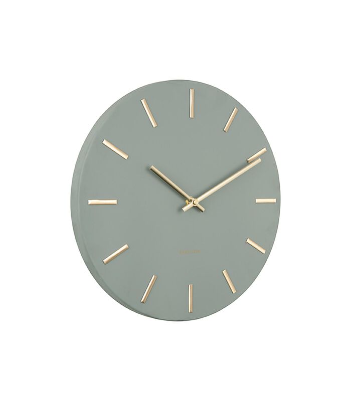 Horloge Murale Charm - Vert/D'or - Ø30cm image number 2