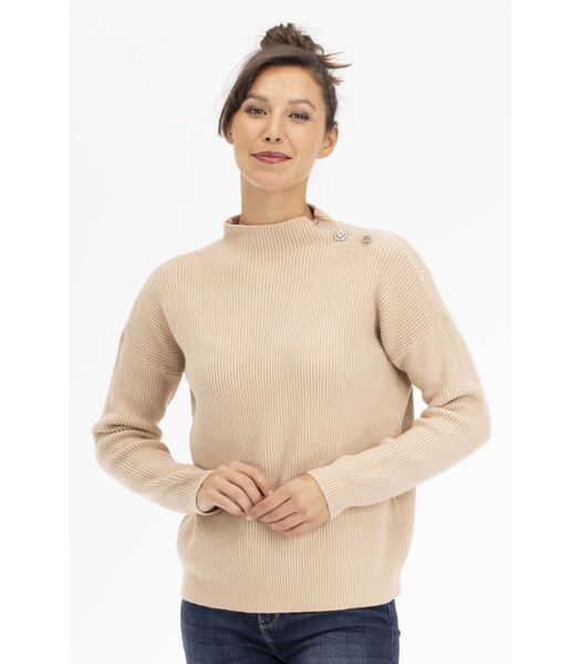 LYGIE-Pull col montant confort
