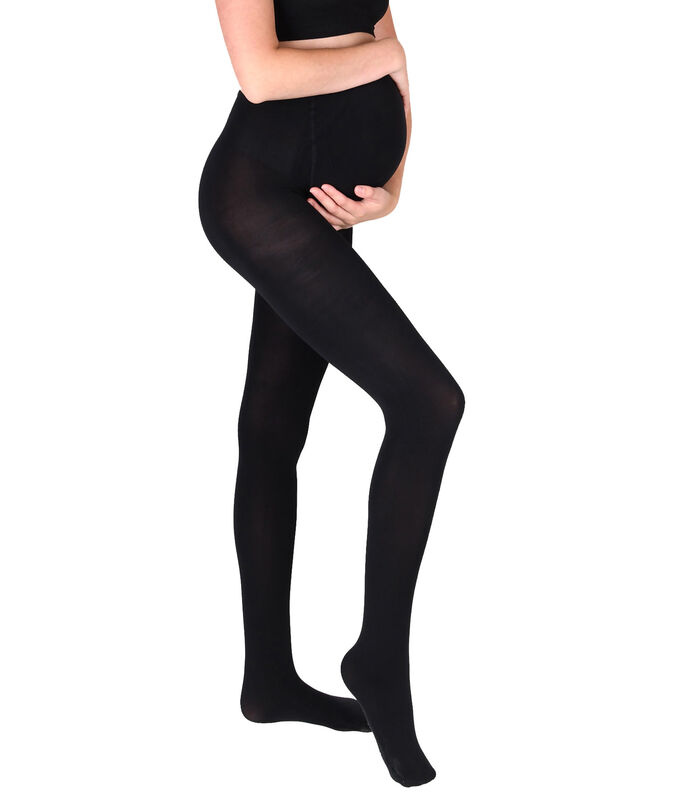 Opaque Zwangerschapspanty super mat 100den Zwart image number 0