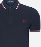 Dubbel getipt Fred Perry overhemd image number 1