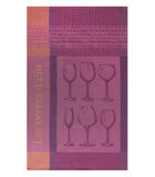 Verres à vin - Theedoek van katoenen jacquard 50x75cm image number 0