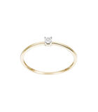 Ring 'Solitaire Pure' geelgoud en diamanten image number 0