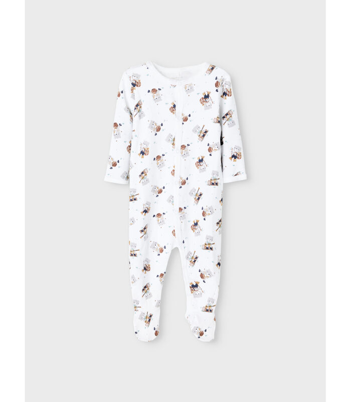 Baby romper 3-pack Nightsuit Alloy Bear image number 2