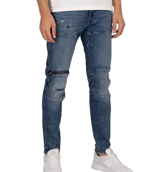 5620 3D Zip Knie Skinny Jeans