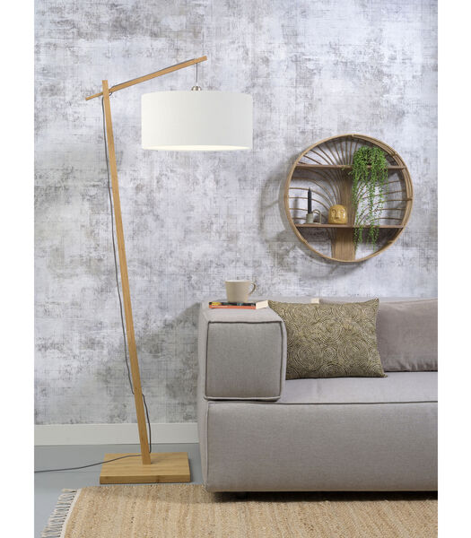 Lampadaire Andes - Bambou/Blanc - 72x47x176cm