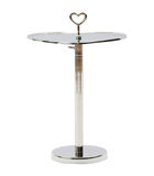 Bijzettafel Verstelbaar - Lovely Heart Adjustable End Table - Zilver image number 0