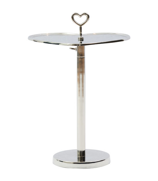 Table d'extrémité ajustable - Lovely Heart Table d'extrémité ajustable - Silver