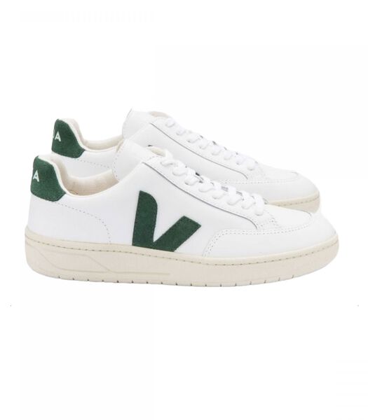 Baskets V-12 Leather Homme White/Cyprus