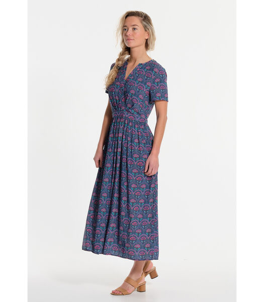 Robe longue à fleures