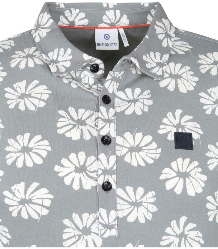 M35 Polo Print Groen image number 1