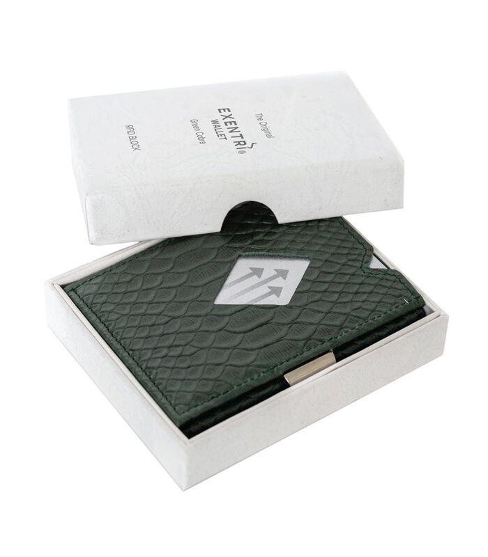 Exentri Leather Wallet RFID green cobra image number 3