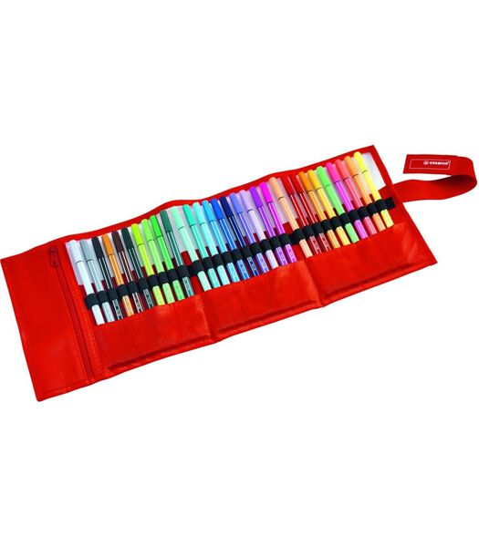Pen 68 - premium viltstift - rollerset met 30 kleuren