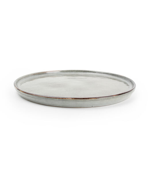 Assiette plate 26,5cm vert Artisan - (x4)