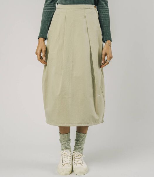 Pleated Skirt Beige