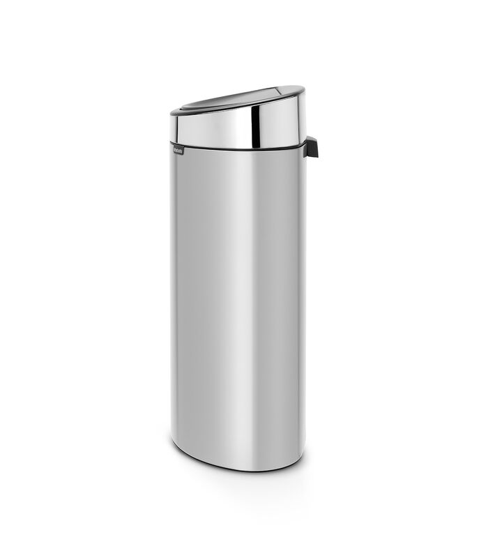 Touch Bin New, 40L Metallic Grey / Brilliant Steel image number 2
