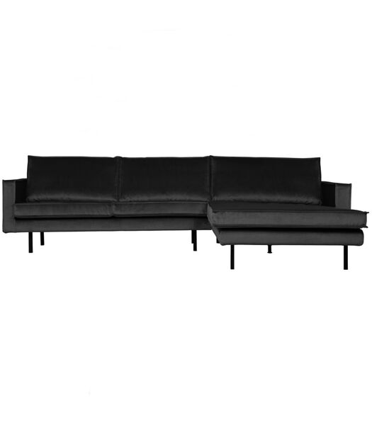 Rodeo Chaise Longue A Droite Velvet Anthracite