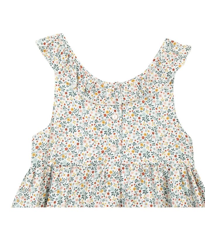Mouwloze jurk met bloemenprint image number 3