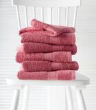 6 serviettes de bains Hélène carmine image number 2
