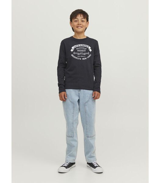 Kinder-T-shirt met lange mouwen en ronde hals Jeans