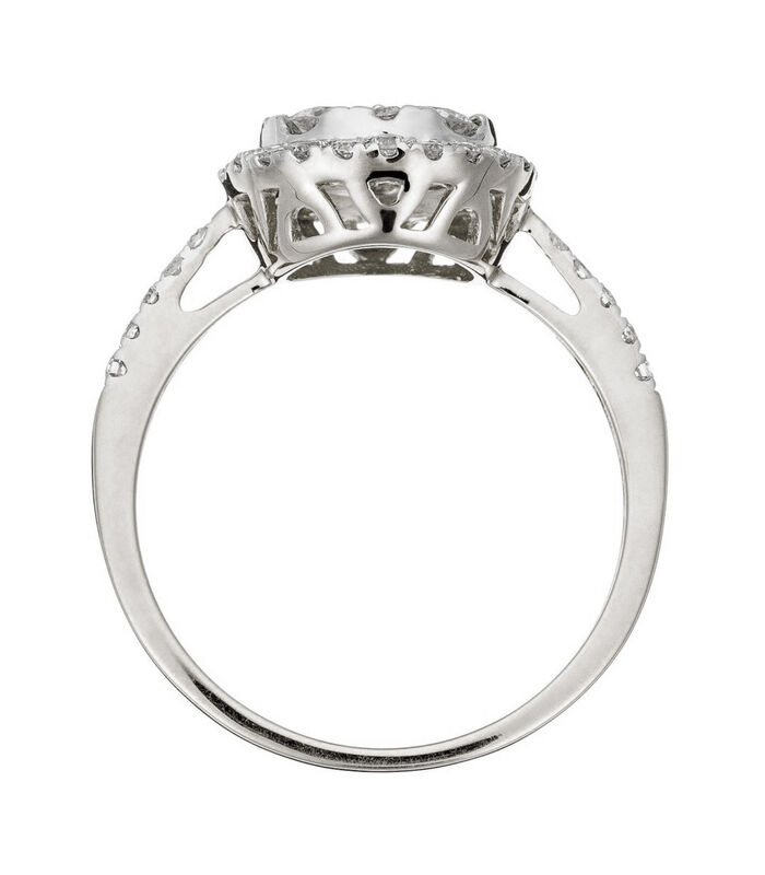 Ring 'Pompadour' witgoud en diamanten image number 3