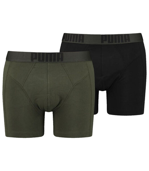 New Pouch Boxershorts 2-pack Forest Night / Black