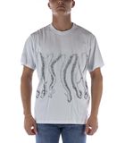 T-Shirt Octopus Censored Outline Bianco image number 2