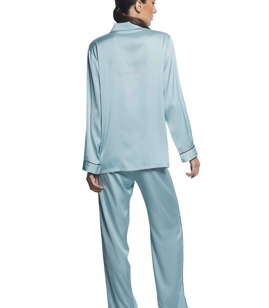 Pyjama broek shirt lange mouwen Satin