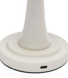 Tafellamp Oplaadbaar met lampenkap, Bureaulamp - Bellagio - Wit image number 4