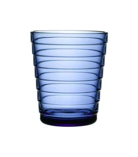 Aino Aalto glas 22 cl ultramarijnblauw set van 2