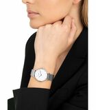 Quartz horloge voor dames, roestvrij staal | zirkonia synth. image number 1