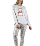 Pyjama broek en top Hello Winter image number 0