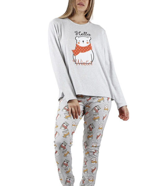 Pyjama broek en top Hello Winter