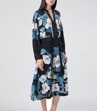 Robe midi à imprimé floral et à inspiration Kimono image number 0