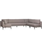 Hoekelement Links Eetbank - Polyester - Taupe - 73x80x170 image number 0
