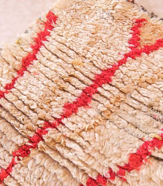 Tapis Berbere marocain pure laine 67 x 127 cm