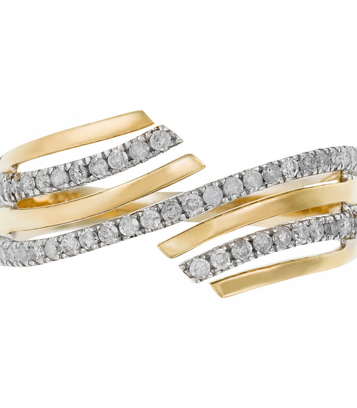 Ring 'Divina' geelgoud en diamanten image number 3