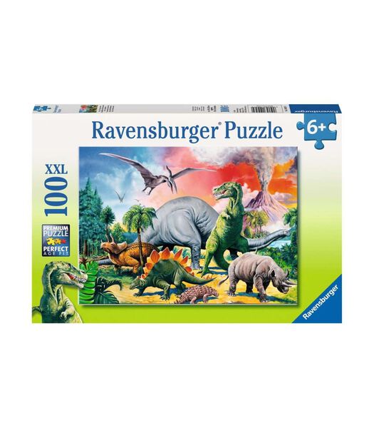 puzzel Tussen de dinosauriërs - 100 stukjes