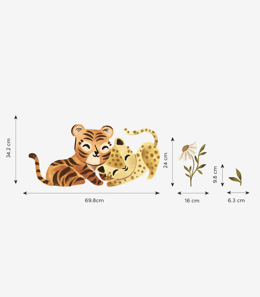 Stickers tigre et léopard Felidae, Lilipinso