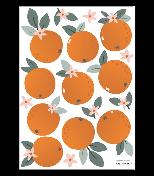 Stickers les oranges Louise, Lilipinso