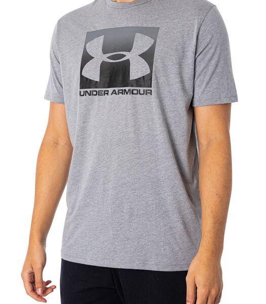Boxed T-shirt met korte mouwen in sportstijl