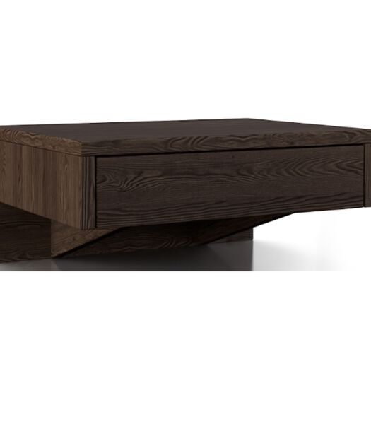 Organisateur de table de nuit flottante, table de chevet en bois, tiroir flottant, table de nuit en