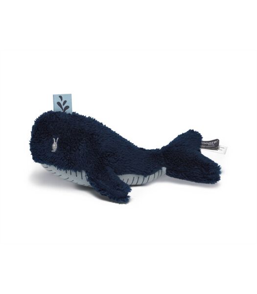 knuffel Walvis Wally Whale Midnight Blue - 16 cm