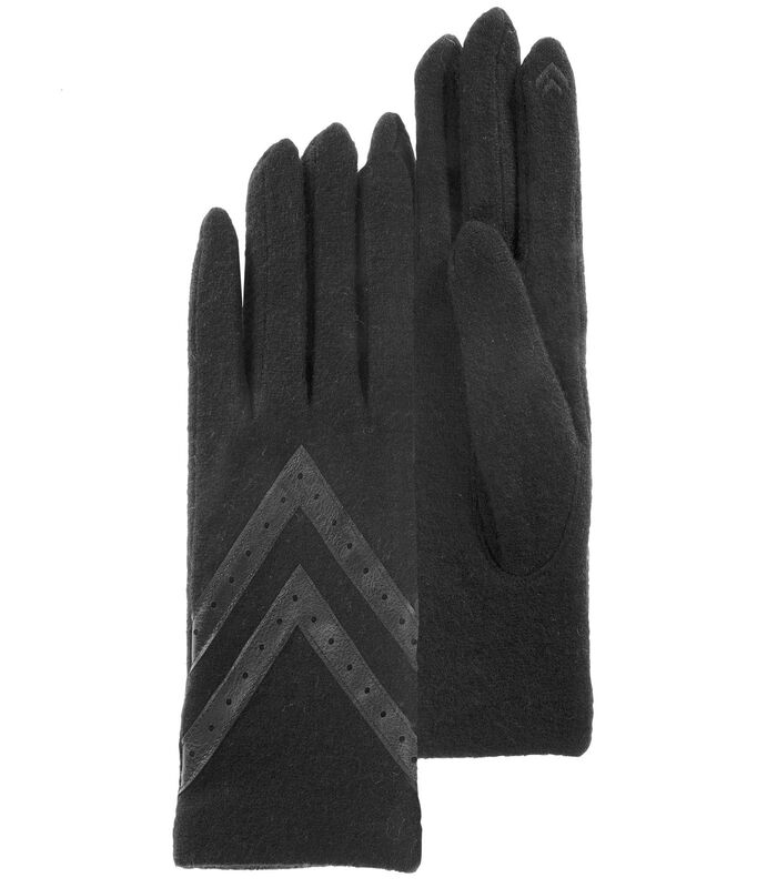 Wollen handschoenen - Touchscreen - Zwart image number 0