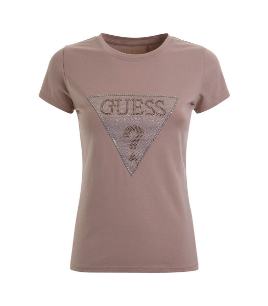 Dames-T-shirt Triangle Crystal