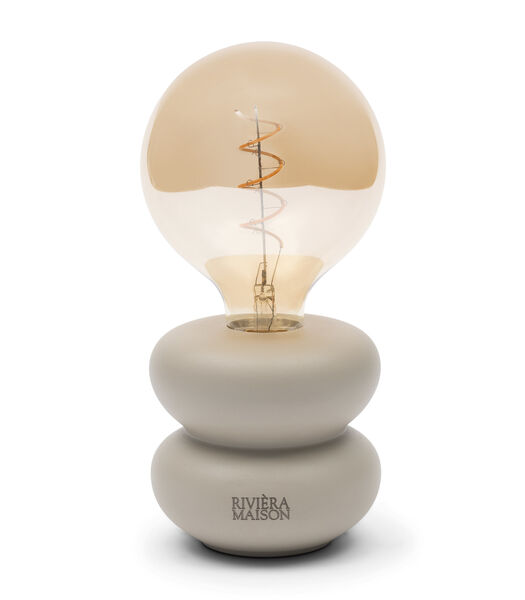Finley Bulb tafellamp oplaadbaar LED Beige - burealamp draadloos