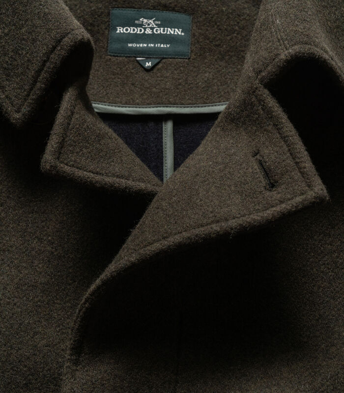 Manteau pardessus droit mi-long en laine Murchison image number 4