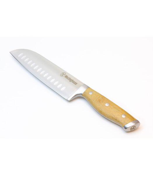 Couteau Santoku  - Bambou - 17,5 cm