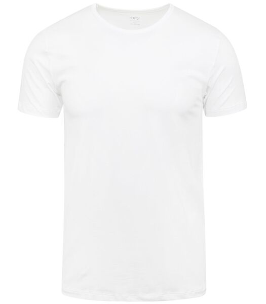 Dry Cotton O-hals T-shirt Wit